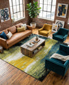 Venetian Elegance Collection Area Rug -  Chioggia Rectangle Light Green  lifestyle 5