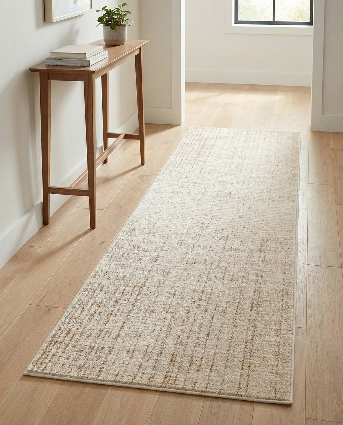 Jewel Oasis Collection Area Rug - Sapphire (Ivory) Runner Ivory  lifestyle 80