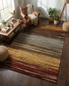 Bistro Lounge Collection Area Rug -  Cortado Rectangle Beige  lifestyle 20