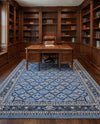 Horizon Collection Area Rug -  Aurora Rectangle Blue  lifestyle 27