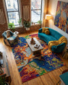 Caribbean Cove Collection Area Rug -  Bequia Rectangle Multi  lifestyle 21