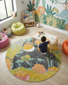 Wonder Tykes Collection Area Rug -  Dynamo Round Multi  lifestyle 54