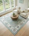 Adriana Terrace Collection Area Rug -  Positano (Aqua) Square Aqua  lifestyle 42