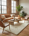Eternal Plush Oasis Collection Area Rug -  Tranquility (Pearl) Rectangle Pearl  lifestyle 14