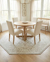 Savannah Elegance Collection Area Rug - Augusta (Light Gray) Octagon Light Gray  lifestyle 80