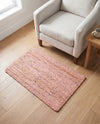 Woven Seaside Jute Collection Area Rug - Savannah (Light Pink) Rectangle Light Pink  lifestyle 24