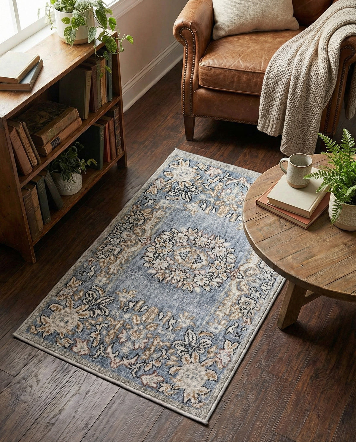 Heritage Harbor Collection Area Rug -  Seabreeze Rectangle Harbor Blue  lifestyle 32
