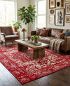 Georgetown Rugs Collection Area Rug - Dupont (Red) Rectangle Red  lifestyle 4