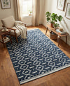 Copenhagen Edge Collection Area Rug -  Tivoli Rectangle Blue  lifestyle 11