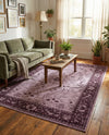 Horizon Collection Area Rug -  Apex (Purple) Rectangle Purple  lifestyle 28