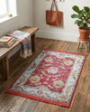 Arcadia Rugs Collection Area Rug - Eden (Red) Rectangle Red  lifestyle 18