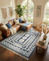 Sahara Chic Collection Area Rug -  Tangier Rectangle Blue  lifestyle 29