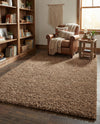 Plush Oasis Collection Area Rug - Serenity (Sandy Brown) Rectangle Sandy Brown  lifestyle 29