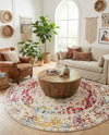 Georgetown Rugs Collection Area Rug - Dupont (Light Multi) Round Light Multi  lifestyle 92