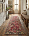 Neptune Elegance Collection Area Rug -  Galatea (Burgundy) Runner Burgundy  lifestyle 38