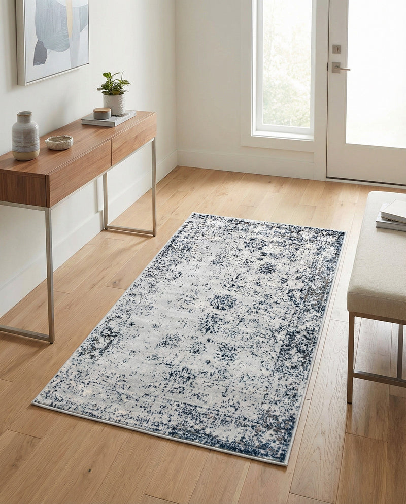 Riviera Elegance Collection Area Rug - Antibes (Light Blue) Rectangle Light Blue  lifestyle 23
