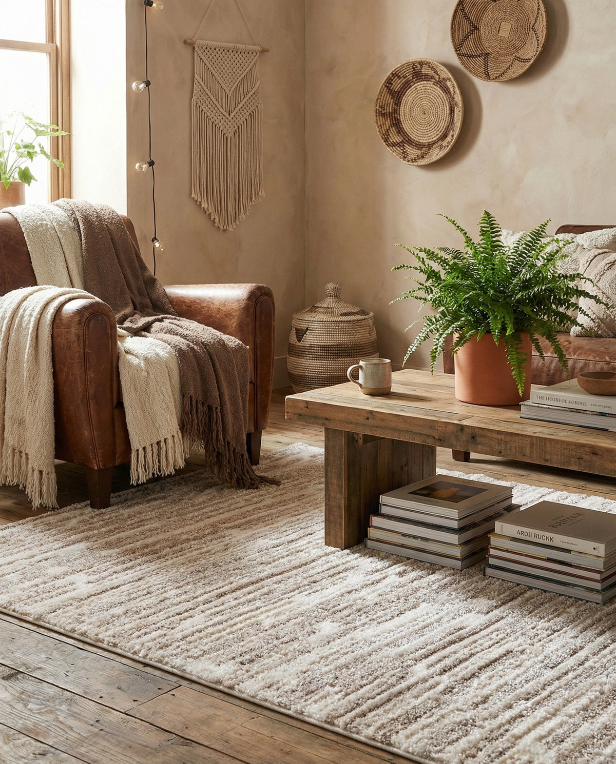 Sienna Collection Area Rug -  Rome Rectangle Ivory  lifestyle 61