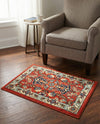 Isfahan Elegance Collection Area Rug - Naghsh-e Jahan (Terracotta) Rectangle Terracotta  lifestyle 20