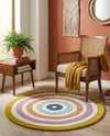 Shepherd's Glen Wool Collection Area Rug - Eldon Round Multi  lifestyle 10