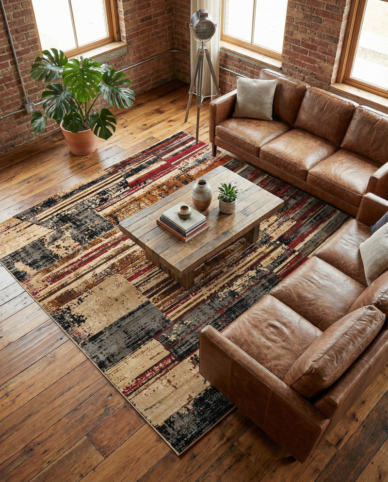 Neptune Elegance Collection Area Rug - Triton Square Multi  lifestyle 59