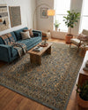 Isfahan Elegance Collection Area Rug - Naghsh-e Jahan (Gray) Rectangle Gray  lifestyle 21