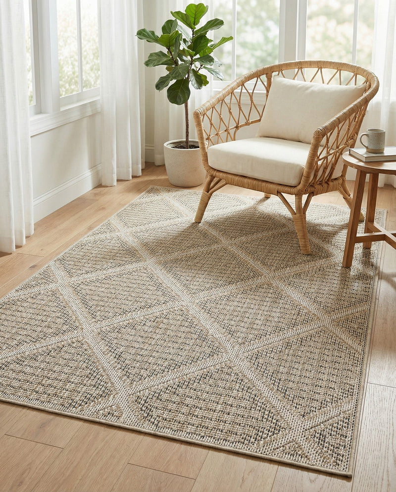 Savannah Pergola Collection Area Rug -  Eden Rectangle Khaki  lifestyle 53
