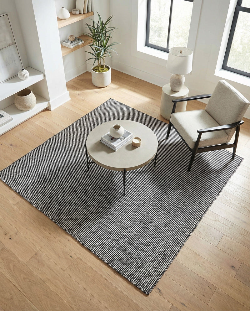 Jill Zarin Sedona Oasis Outdoor Collection Area Rug - Coconino (Black Sky) Square Black Sky  lifestyle 38