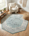 Adriana Terrace Collection Area Rug - Capri (Aqua) Octagon Aqua  lifestyle 19