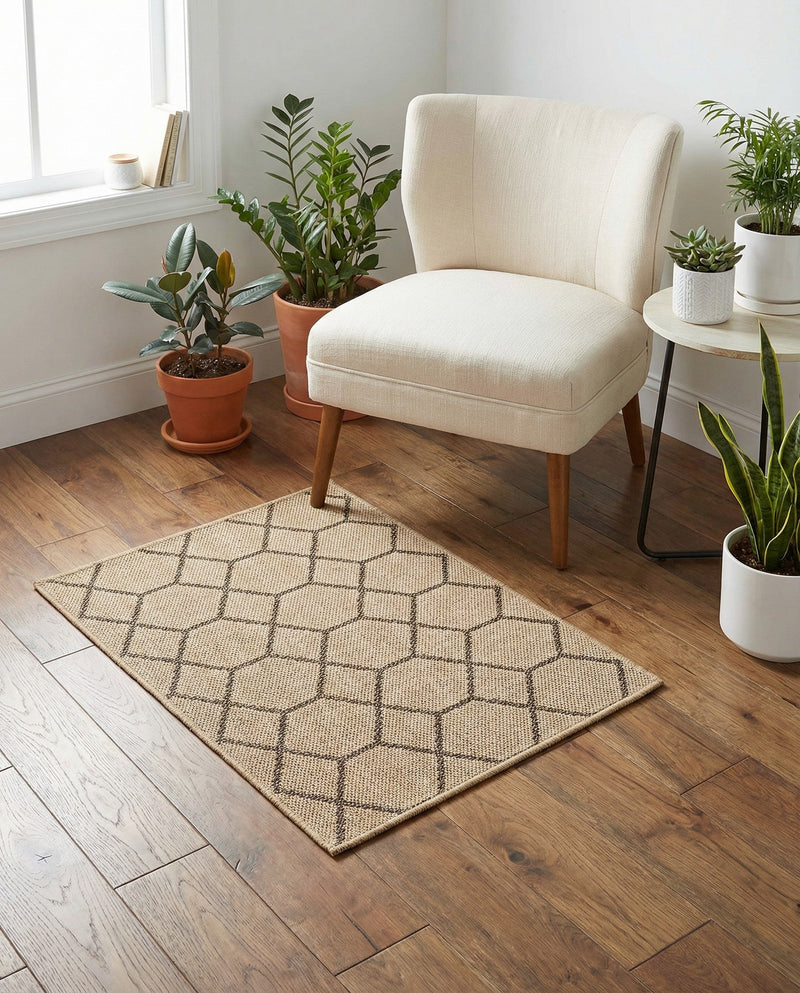 Sahara Sands Collection Area Rug -  Faiyum Rectangle Natural  lifestyle 20