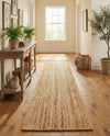 Woven Seaside Elegance Collection Area Rug - Coastline Runner Natural  lifestyle 73