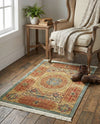 Ottoman Elegance Collection Area Rug -  Ephesus Rectangle Light Blue  lifestyle 31