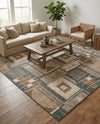 Savannah Sojourn Collection Area Rug -  Tsavo Rectangle Multi  lifestyle 21
