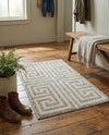 Aegean Labyrinth Collection Area Rug -  Mykonos Rectangle Gray  lifestyle 23