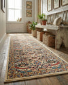 Tabriz Tapestry Collection Area Rug - Sahand (Cream) Runner Cream  lifestyle 32