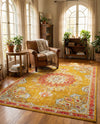 Brighton Terrace Collection Area Rug - Hove (Gold) Rectangle Gold  lifestyle 34