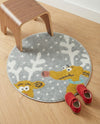 Wonder Tykes Collection Area Rug -  Mystic Round Gray  lifestyle 37