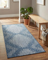 Urban Terrace Collection Area Rug -  Chelsea (Blue) Runner Blue  lifestyle 19