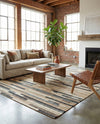 Benares Handwoven Jute Collection Area Rug -  Varanasi Rectangle Beige  lifestyle 14