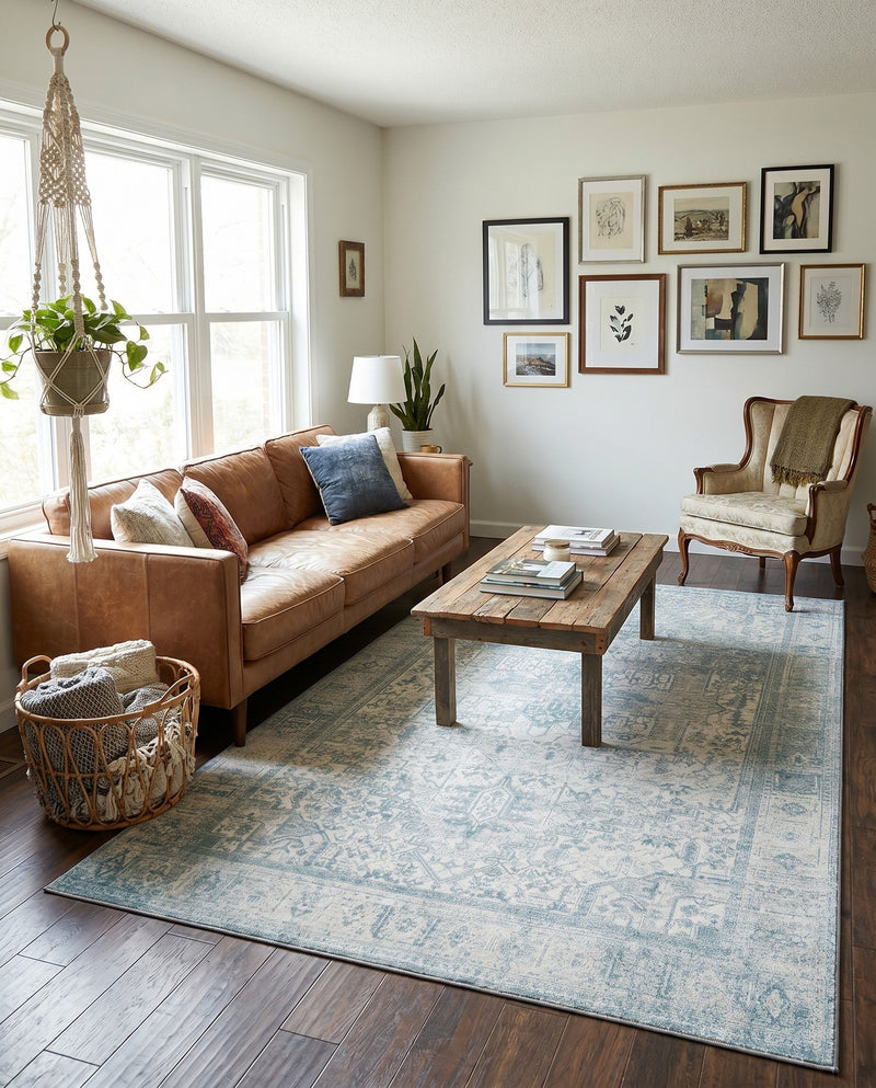Heritage Elegance Collection Area Rug -  Windsor (Ivory) Rectangle Ivory  lifestyle 3