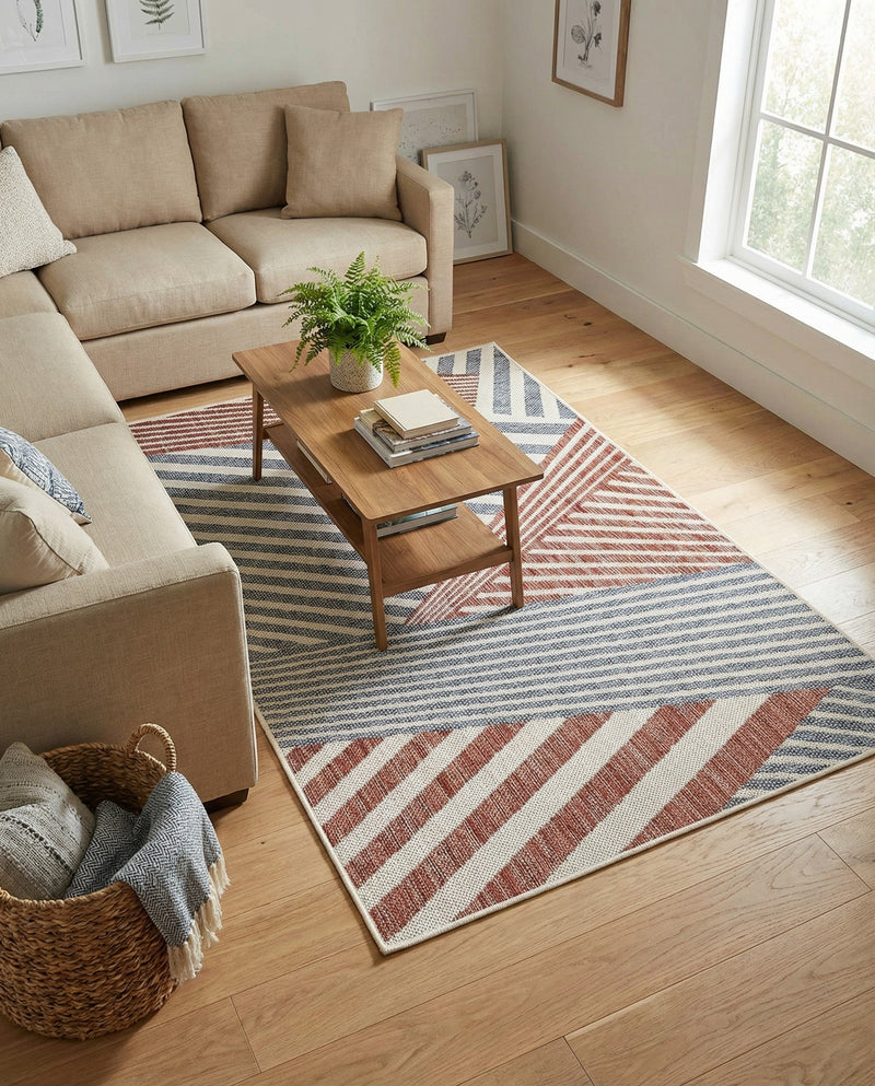Urban Oasis Rugs Collection Area Rug -  Loft Rectangle Blue  lifestyle 20