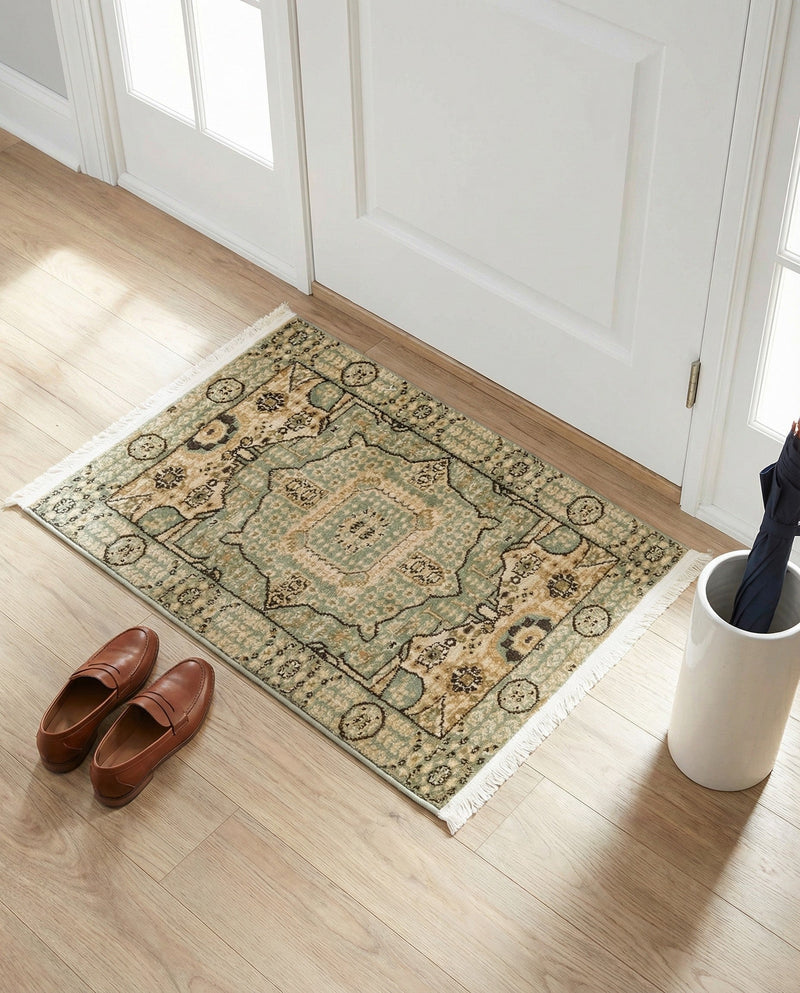 Ottoman Elegance Collection Area Rug - Sultan Rectangle Light Green  lifestyle 21