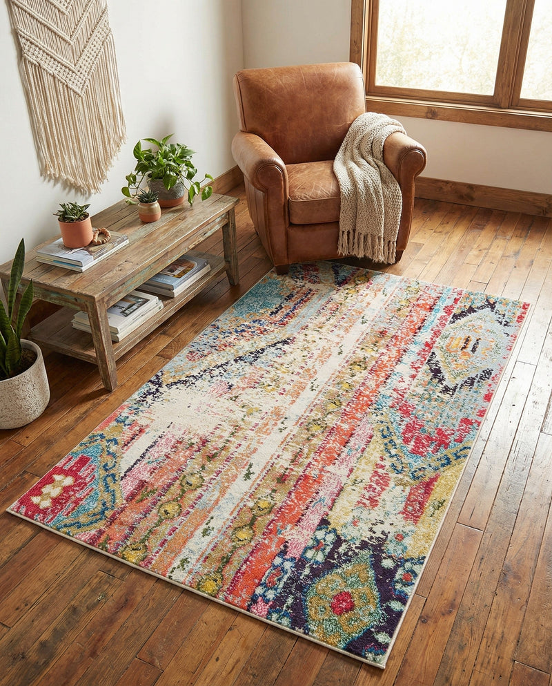 Sedona Vista Collection Area Rug -  Cholla Rectangle Multi  lifestyle 27