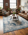 Riviera Elegance Collection Area Rug -  Menton (Blue) Rectangle Blue  lifestyle 17