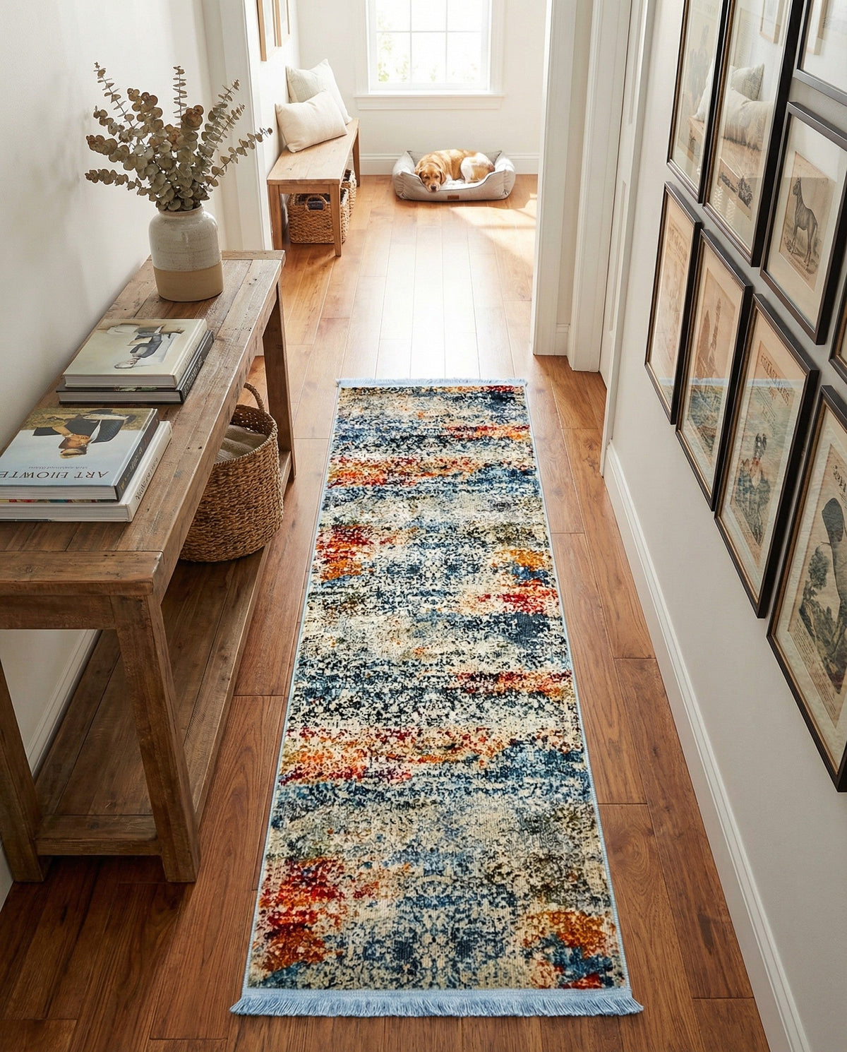 Caribbean Breeze Collection Area Rug -  Isla Runner Cream  lifestyle 136