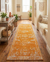 Dover Terrace Collection Area Rug -  Lagoon (Orange) Runner Orange  lifestyle 76