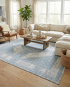 Aegean Elegance Washables Collection Area Rug -  Delos Rectangle Gray Green  lifestyle 37