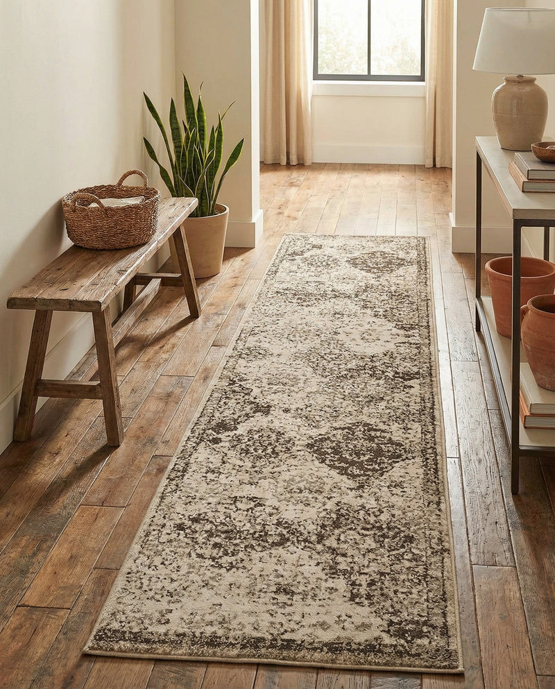 Gobi Sands Collection Area Rug -  Taklamakan Runner Beige  lifestyle 41