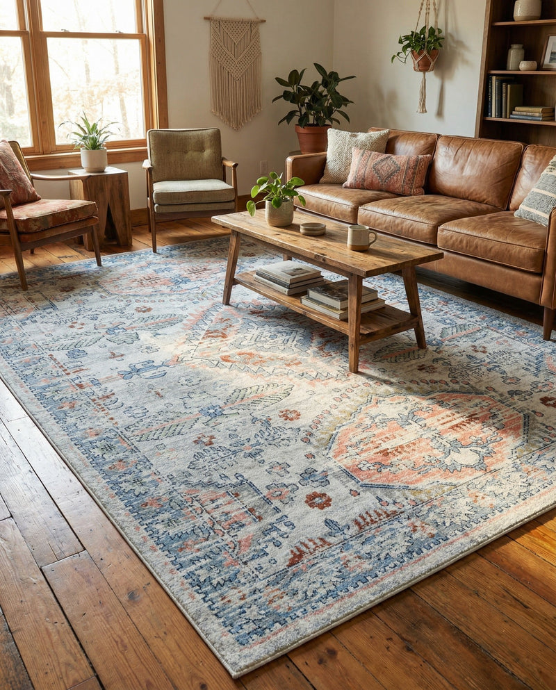 Aegean Elegance Washables Collection Area Rug -  Patmos Rectangle Ivory  lifestyle 31