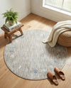 Zagros Shades Collection Area Rug -  Yasuj Round Gray Brown  lifestyle 73