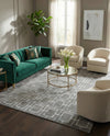 Hollywood Luxe Collection Area Rug -  Beverly (Gray Silver) Rectangle Gray Silver  lifestyle 13